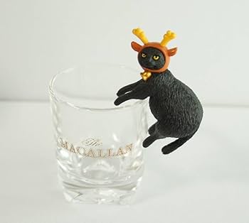 コップの黒猫 2匹   サンタ、トナカイver. コップの黒猫 2匹 サンタ、トナカイver. コップの黒猫 2匹 サンタ、
